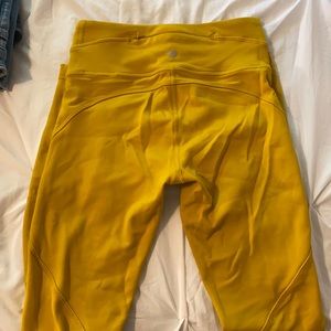 Yellow lulu lemon leggings